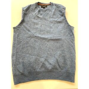Banana Republic 100% Merino Wool Sweater Vest Size Men's Medium Blue Fall Preppy